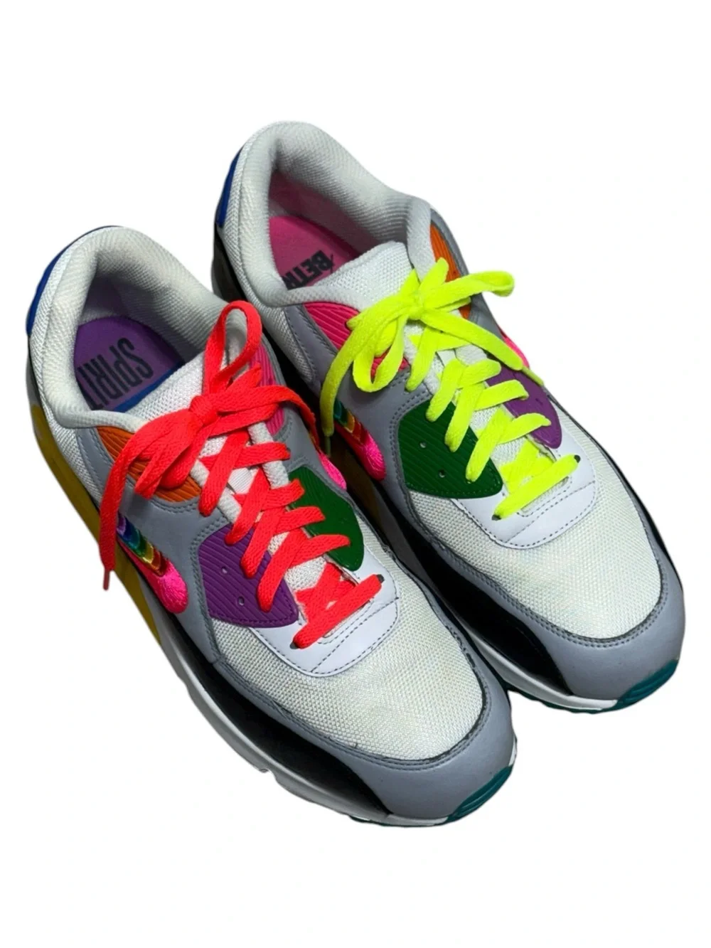 Nike Air Max 90 Be True 2019 Rainbow Pride CJ5482-100 Men's Size 12 Low Top